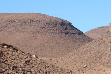 Mountains between Agdz and Ait Saoune in Morocco