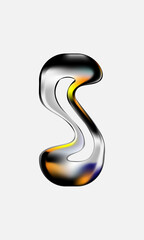abstract letter S for logo and graphic elements