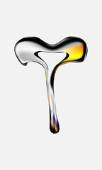 abstract letter T for logo and graphic elements