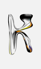 abstract letter K for logo and graphic elements