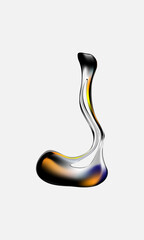 abstract letter J for logo and graphic elements