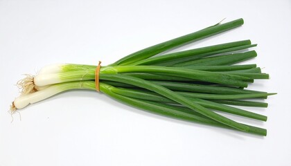 Fototapeta premium Fresh Green Onions Bundle, Spring Onions, Scallions, Vegetable
