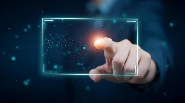 Glowing star held by person in unique square frame captivating image person displays luminous star in frame