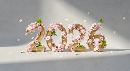 Happy New Year 2026 Celebration Greeting Card Festive Holiday Background with Sparkling Party Design