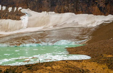 Cavell Glacier on Mount Edith Cavell
