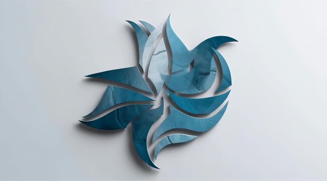 Evolving Blue Shape Transformation: Morphing Design for Logo Animation and Visual Effect projects