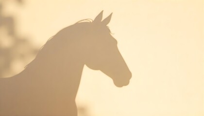 A horse is silhouetted in front of a bright gold background, celebrating the Year of the Horse for the Lunar New Year