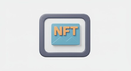 NFT Icon Design with Modern Aesthetic and Clean Lines for Digital Art.
