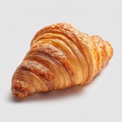 Golden Brown Croissant Close-Up