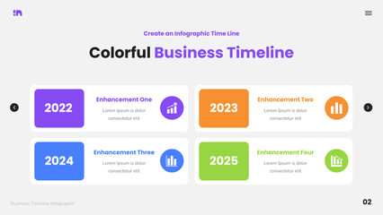 Colorful Business Timeline