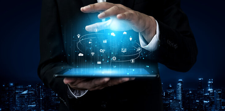 Digital business ecosystem integrating multiple business, ecosystem, and technology elements in a seamless digital network Vouch