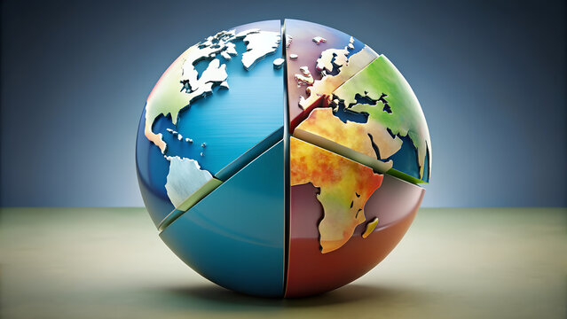 earth globe on white background  geography continent business illustration asia space abstract blue usa green design icon logo