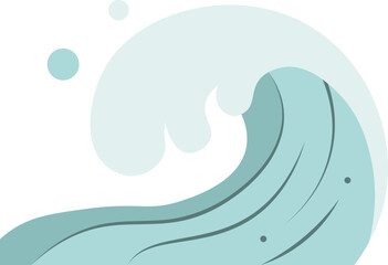 Illustration of Ocean Waves vector shape