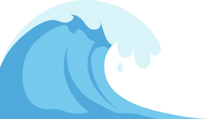 Illustration of Ocean Waves vector shape