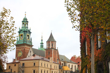 Fototapeta premium Beautiful Wavel Castle in Kraków, Poland