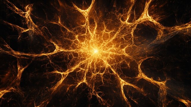 Abstract neural network illustration