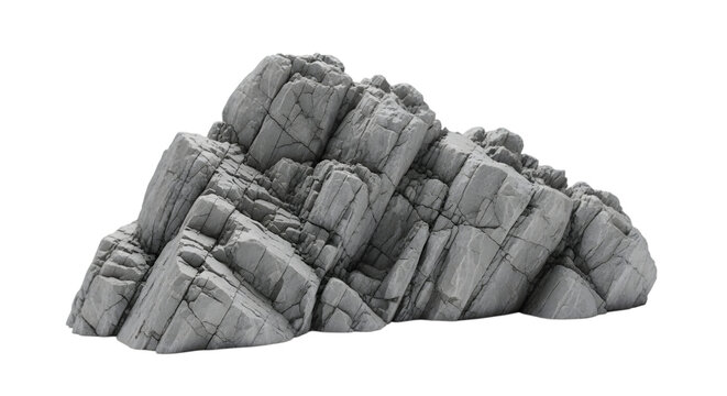 Heavy rock isolated on transparent background