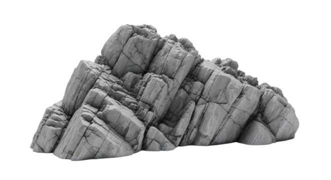 Heavy rock isolated on transparent background
