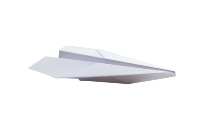 paper plane isolated on white