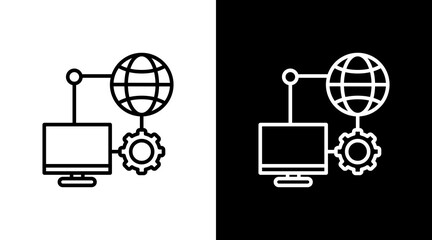 Snmp White Icon Set Design