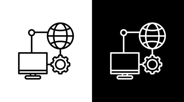Snmp White Icon Set Design