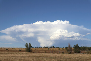 cumulonimbus clouds on Colorado's eastern plains
