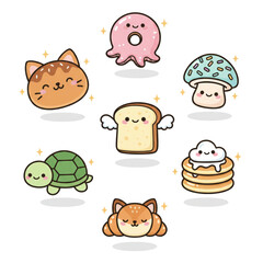 cartoon animal icons