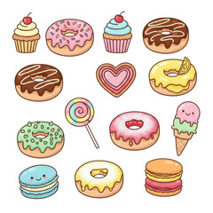 seamless pattern with cakes