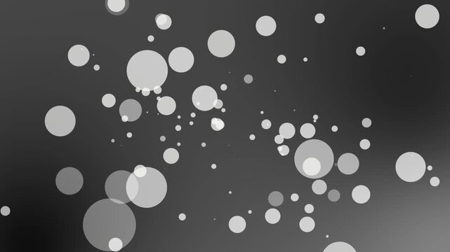Abstract gray background with white circles pattern