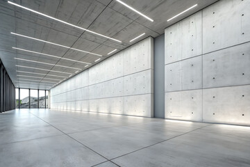 Modern Industrial Concrete Interior Minimal Background.
