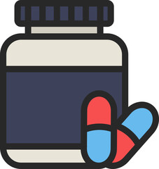 Supplement Filled Line Icon