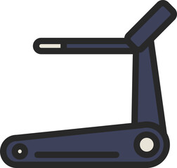 Treadmill Filled Line Icon
