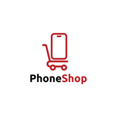 Phone Shop Logo Vector Simple Symbols