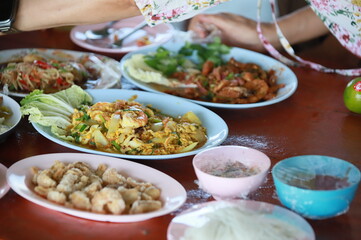 Thai food, local Thai food ready to eat