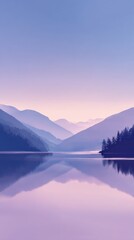 sunrise over the lake