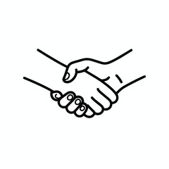 Fototapeta premium hand shake vector illustration