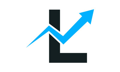 modern letter L finance logo
