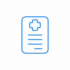 medical report icon sign vector
