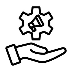 Social Awareness Vector Line Icon Design