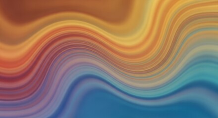 Obraz premium Vivid multicolored fluid abstract wave patterns creating dynamic visual effects