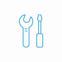 setting repair icon sign vector