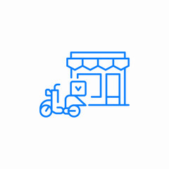 store delivery icon sign vector