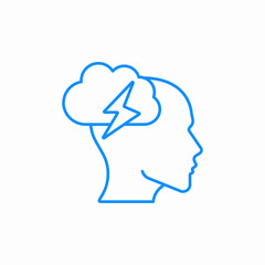 striking idea icon sign vector