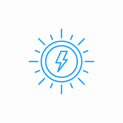 sun energy icon sign vector