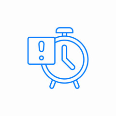timer alert icon sign vector