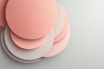 Minimal Abstract Geometric Shapes Vector Background with Soft Pastel Colors for Modern Template or Banner Design