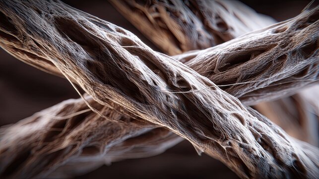 Fungal Hyphae Interconnected in Mycelium Network