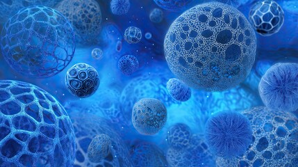 Creative Microscopic Cell Patterns for Science Background