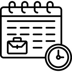 Appointment Line Icon