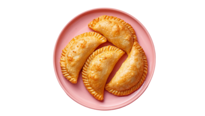 Karanji or gujia, Kajjikayalu, Indian festival food, stuffed with coconut stuffing